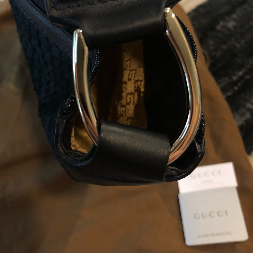 AUTHENTIC NEW Gucci Pony Hair Black Hobo Purse! - Picture 7 of 7